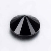 Loose Gemstone Synthetic Moissanite Glamorous Black Round 10 mm Size 5.60 Carat